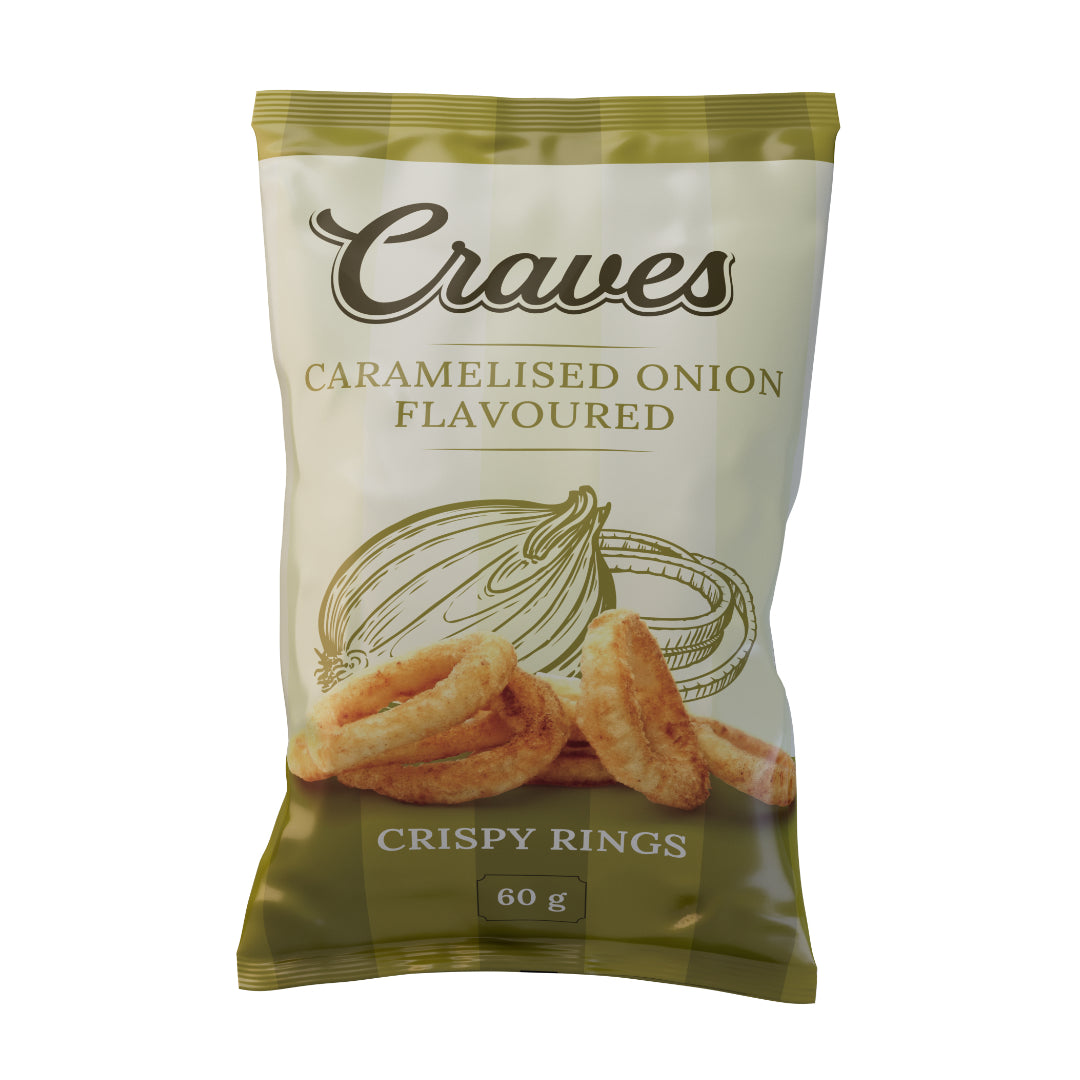 Craves Crispy Rings Caramalised Onion 60g