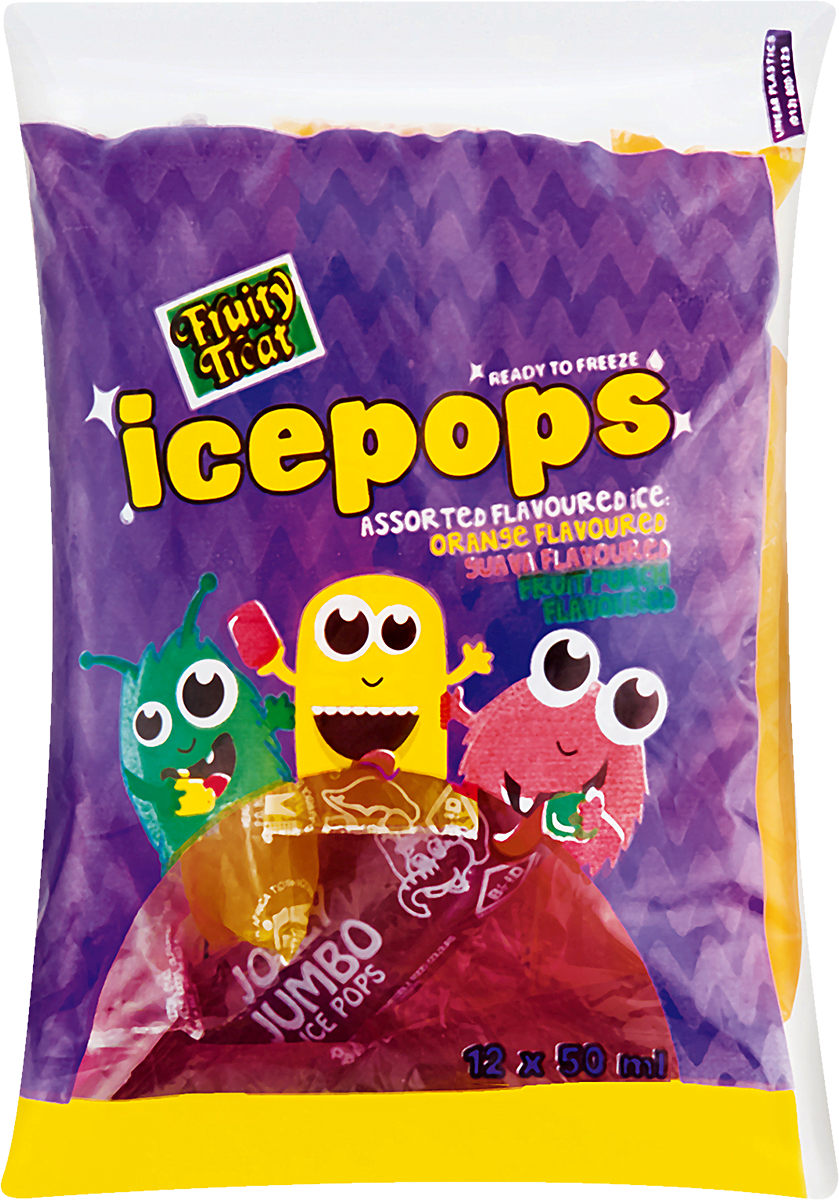 Jumbo Brands: Fruity Treat Ice Pops Mixed Pack 12 x 50 ml