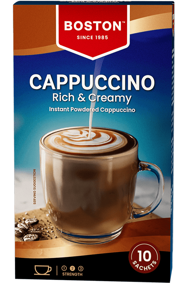Jumbo Brands Boston Cappuccino Rich and Creamy 10s