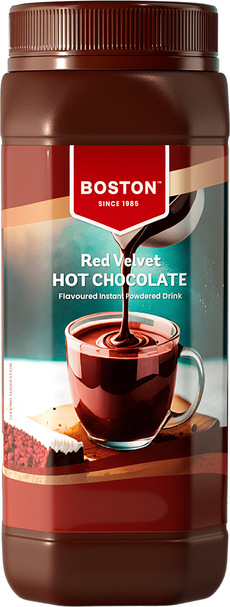 Jumbo Brands: Boston Hot Chocolate Red Velvet Jar 500 g
