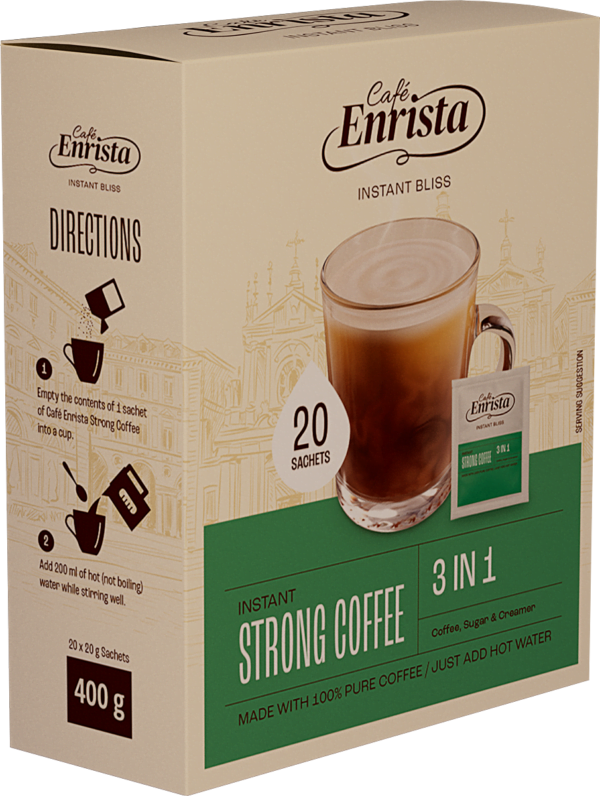 Jumbo Brands: Café Enrista 3-in-1 Instant Coffee Strong 20s