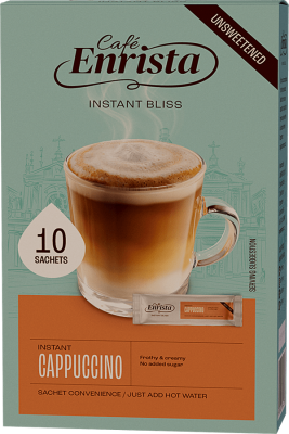 Jumbo Brands: Café Enrista Cappuccino Unsweetened 10s